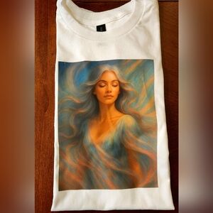 Custom Design! NWOT Women's Ethereal Hair Graphic Tee